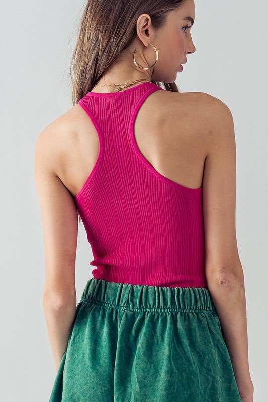 Stacy Sleeveless Knit Bodysuit