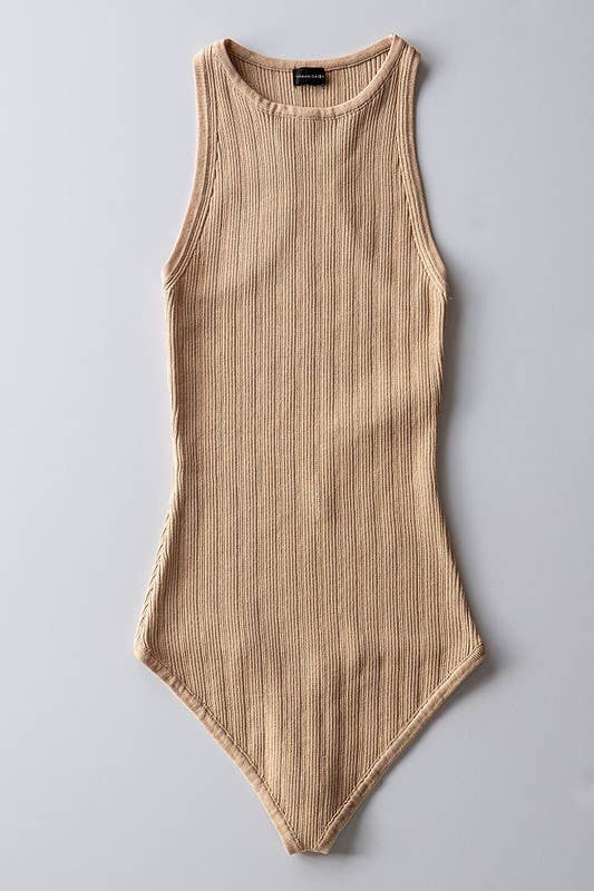 Stacy Sleeveless Knit Bodysuit