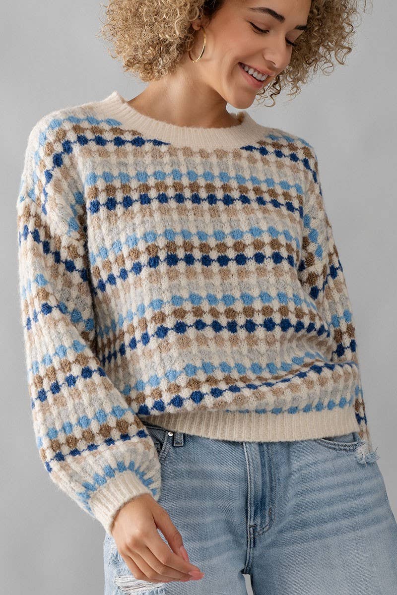 Springtime Striped Sweater