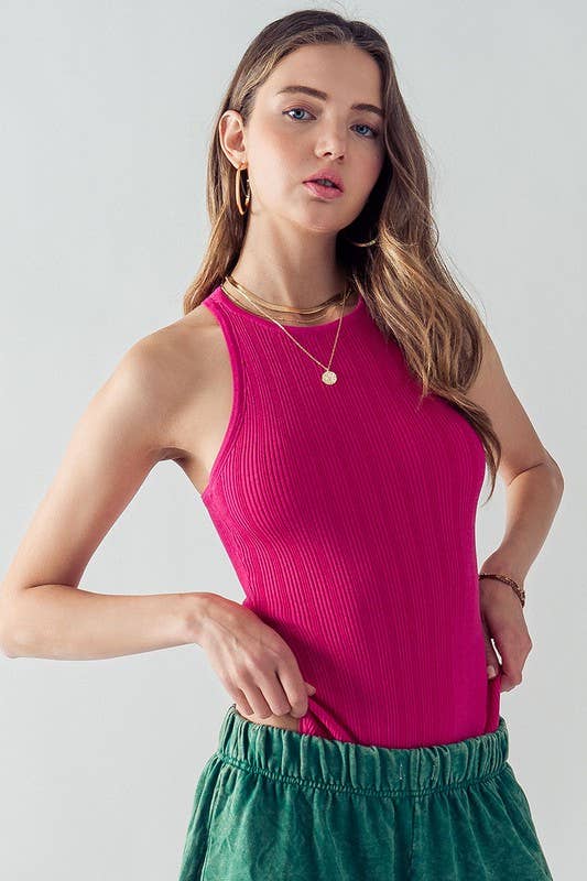 Stacy Sleeveless Knit Bodysuit