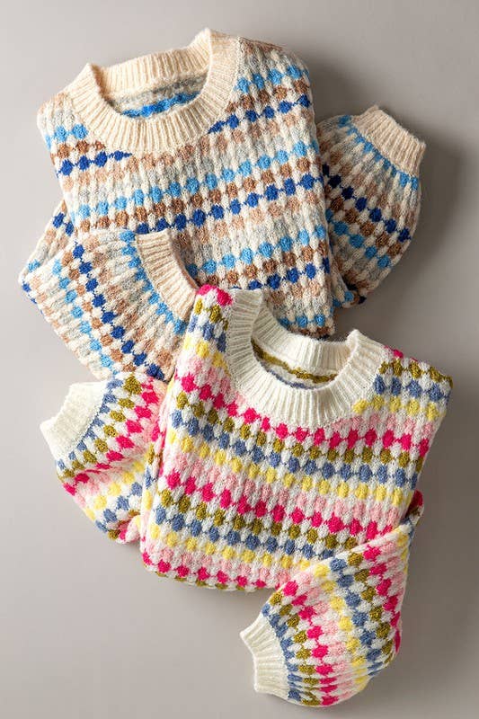 Springtime Striped Sweater