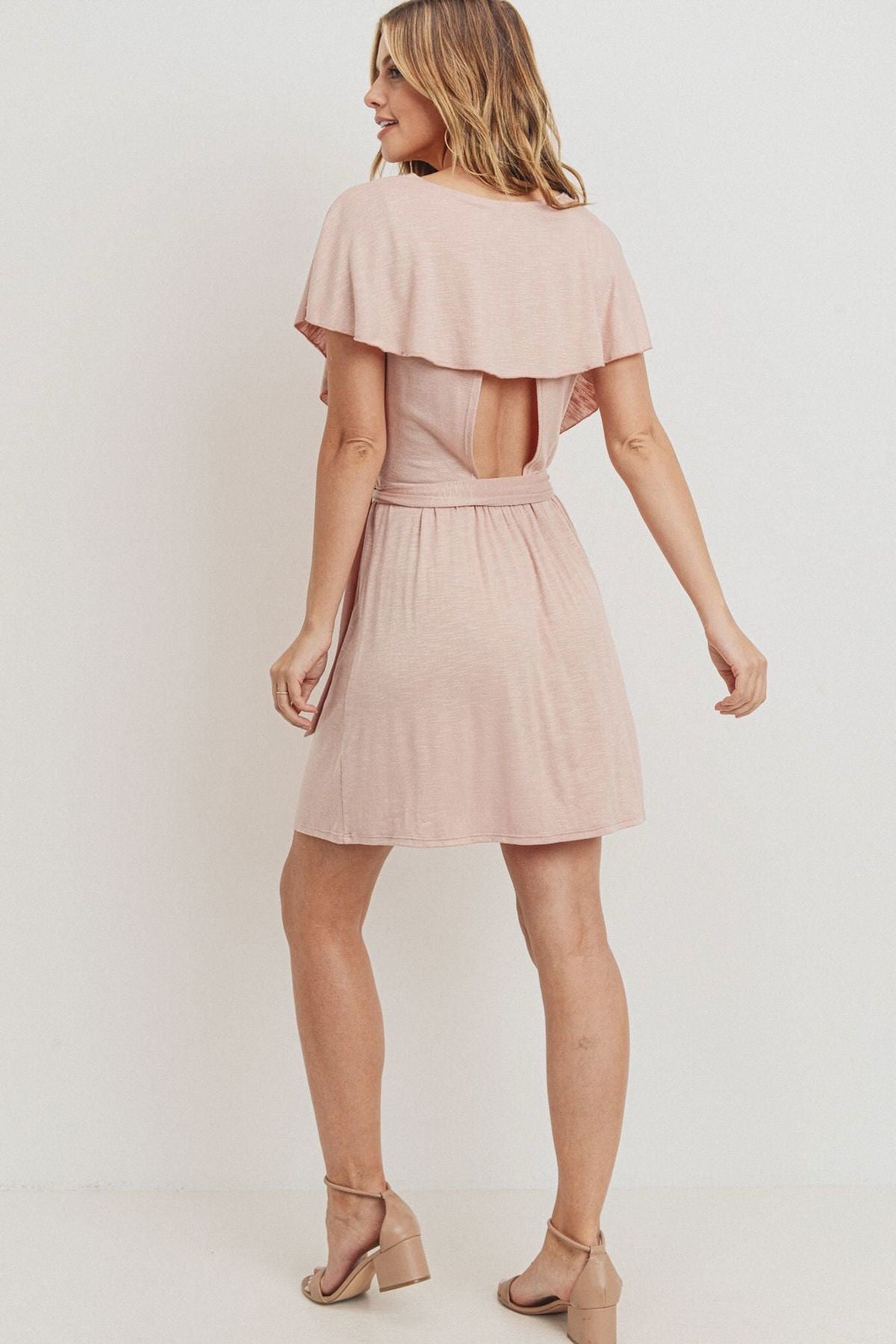 Blush Peek-A-Boo Mini Dress