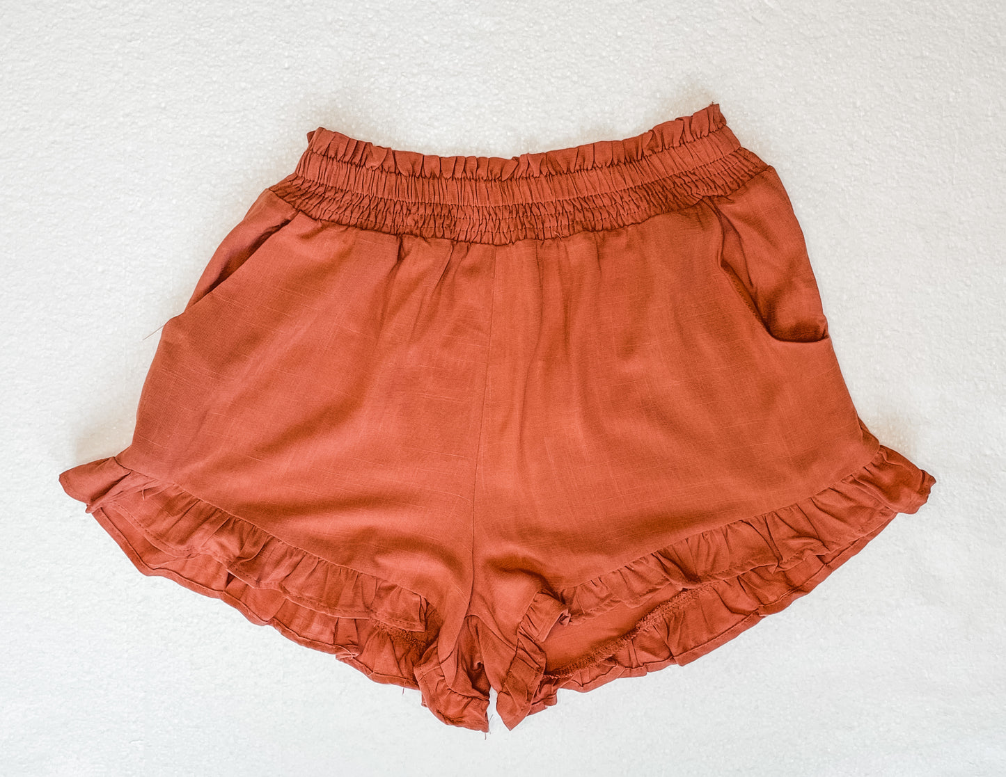 High Waisted Ruffle Shorts