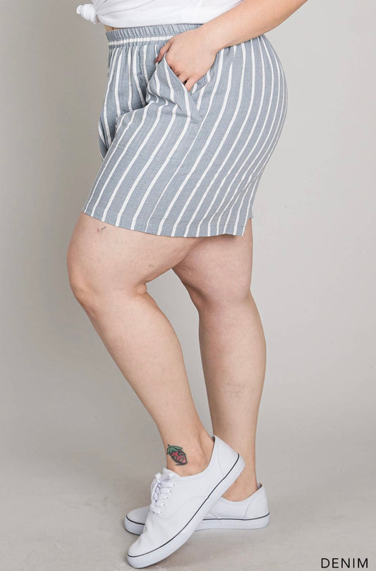 Banker Stripe Shorts