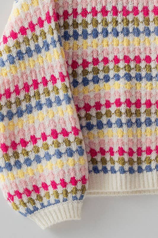 Springtime Striped Sweater