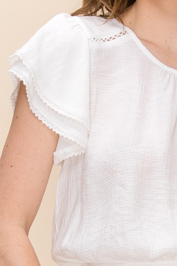 Layered Sleeve Crop Top